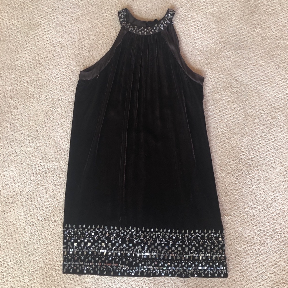 Zara Woman Gorgeous Brown Velvet Dress Size S